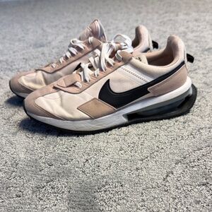 Nike Beige and Black Air Sneakers